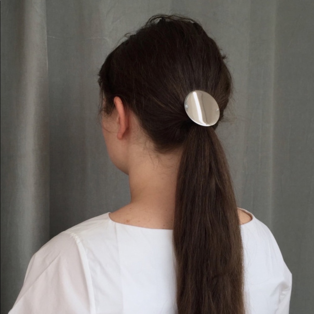 Sylvain Le Hen Hair Clip, Metallic Grey (Price Firm)